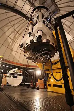 Telescope with the attached OGLE-IV camera