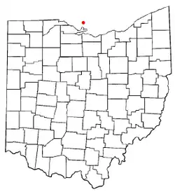 Location of South Bass Island, Ohio