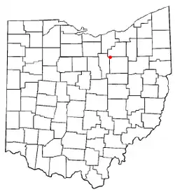 Location of West Salem, Ohio
