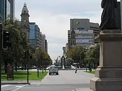 Looking north from the centre of Victoria Square in 2012