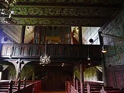 Back interior view of the church