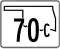 State Highway 70C marker