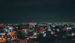 Night view of Pepsicola from Hattidada, Gothatar