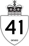 Highway 41 marker