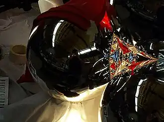 Fractal basin boundary in a geometrical optical system[56]