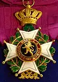 Grand Cordon badge in gold, 1930.