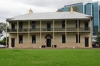 The original barracks building