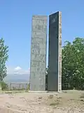 The Armenian alphabet memorial in Oshakan