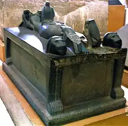 The Bed of Osiris, from the tomb of Djer, and inscribed with the name of Djedkheperew.