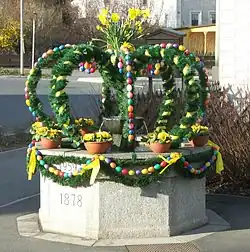 Easter well in Marktleuthen