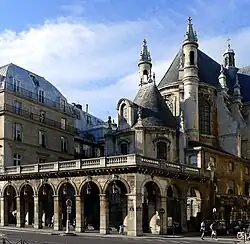 Ornate French neo-gothic architecture