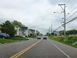 PA 772 westbound through Brownstown