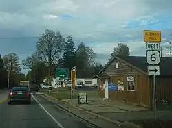 Intersection of PA 77 and PA 198 in Blooming Valley