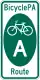 BicyclePA Route A marker