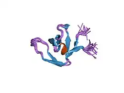 1gfd: SOLUTION STRUCTURE AND LIGAND-BINDING SITE OF THE C-TERMINAL SH3 DOMAIN OF GRB2