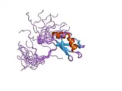 2cpd: Solution structure of the RNA recognition motif of human APOBEC-1 complementation factor, ACF