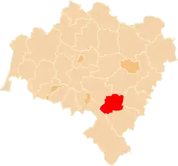 Location within the voivodeship