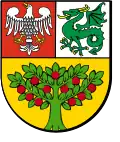 The coat of arms of the Grójec County.