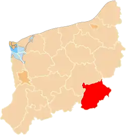 Location within the voivodeship