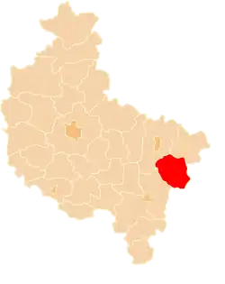 Location within the voivodeship