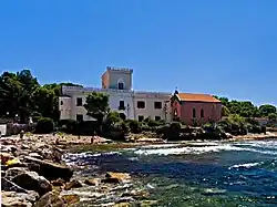 Palace Granito, nearby the island