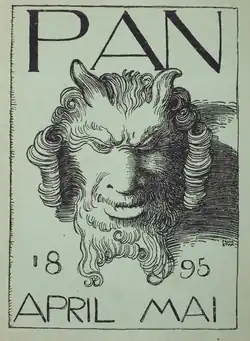 Munich Secession — Franz von Stuck's cover illustration for Pan (magazine), April/May 1895.