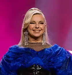 Pandora performing as the opening number of heat 3 of Melodifestivalen 2025 in Västerås