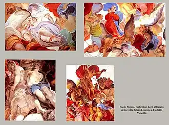 Details of frescoes from the church of San Martino in Valsolda