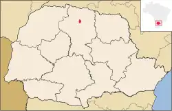 Location in Paraná state