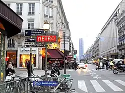 Street-level entrance at Saint-Sulpice