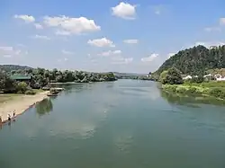 The Sana river at its mouth in Novi Grad