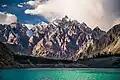 Passu Cathedral from Attabad Lake