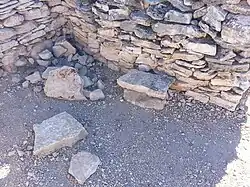 Another view of the ruins of a Hohokam house.