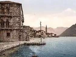 Postcard of Perast in 1900.