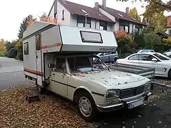 A Peugeot 504 Pickup-based RV