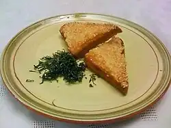 Sesame prawn toast