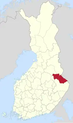 Location of Pielinen Karelia