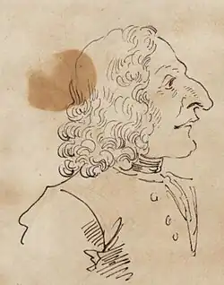 Caricature of composer Antonio Vivaldi