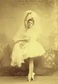 Legnani in the title role of Raymonda. St. Petersburg, 1898.