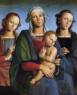 Virgin and Child Between Saints Rose and Catherine (c. 1493)