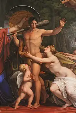 Hercules at the crossroads (Detail), 1828