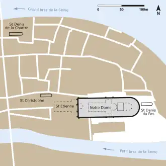 Map of other buildings on site