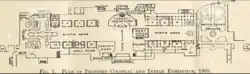Illustrated plan of the proposed Colonial and Indian Exhibition, 1905, at Crystal Palace