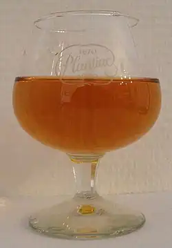 Dutch Brandy in a commemorative glass