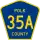 County Road 35A marker