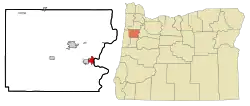 Location in Oregon