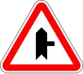 Side road with priority on right