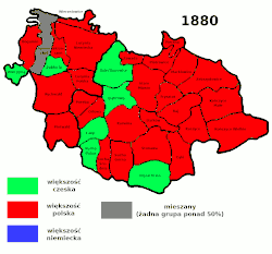 Majorities by language 1880-1910 and border changes 1918-1920;