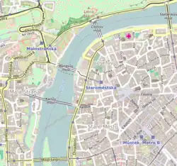 2023 Prague shootings is located in Prague city centre