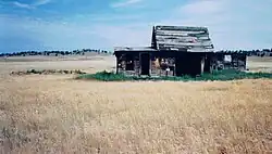 Abandoned cabin on South Dakota Route 715, Pilger Mountain Road, near the intersection of Dewey Road (Custer County Road 769)